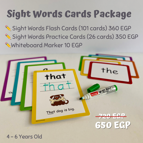 Sight Words Cards Package