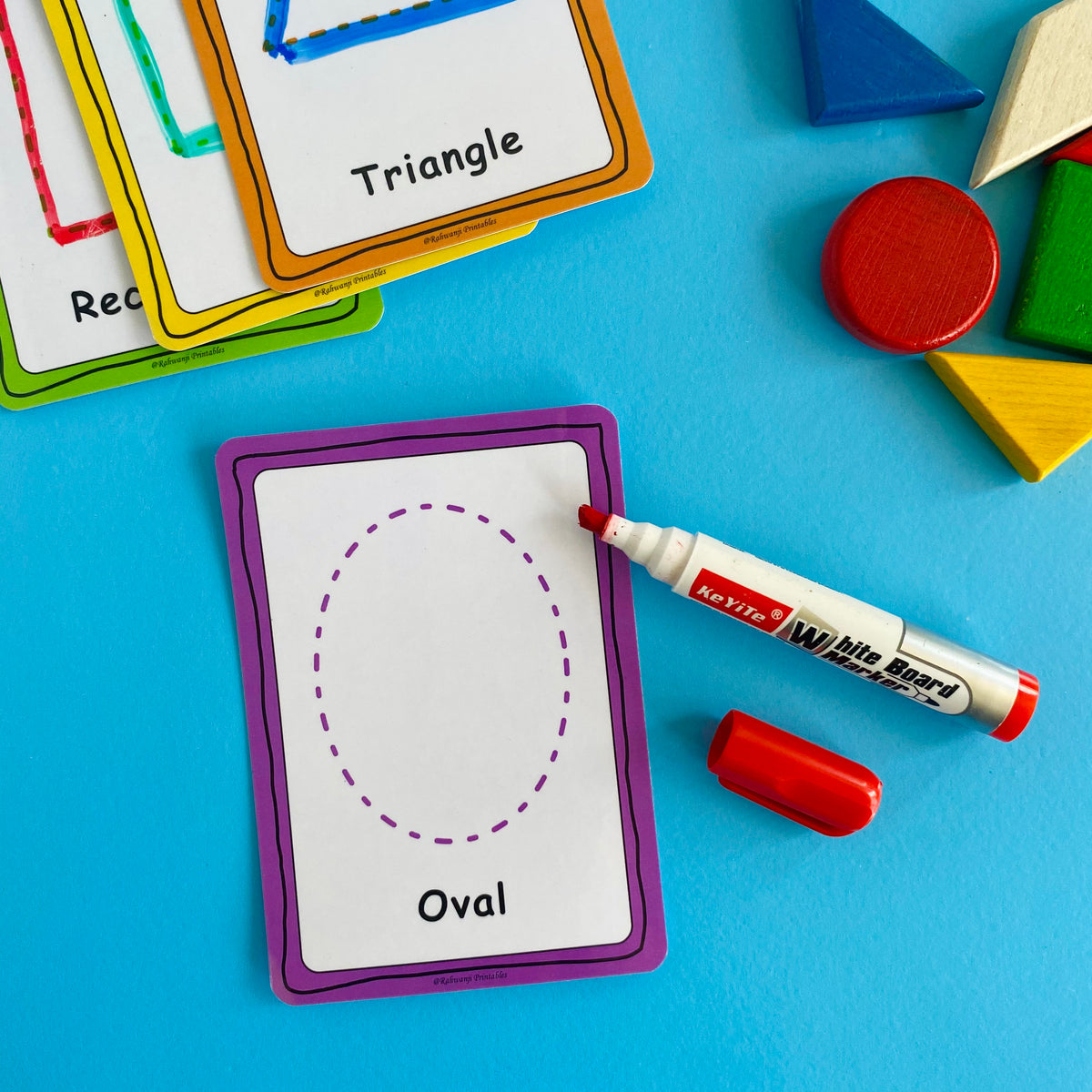 Shape Playdough & Tracing Mats Rahwanjiprintables